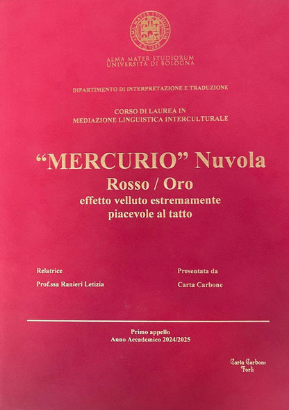 Stampa Tesi MERCURIO - Copertina Rigida Effetto Velluto